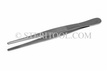 #10272 - 3.5"(87mm) Stainless Steel Tweezer, Serrated. tweezers, stainless steel